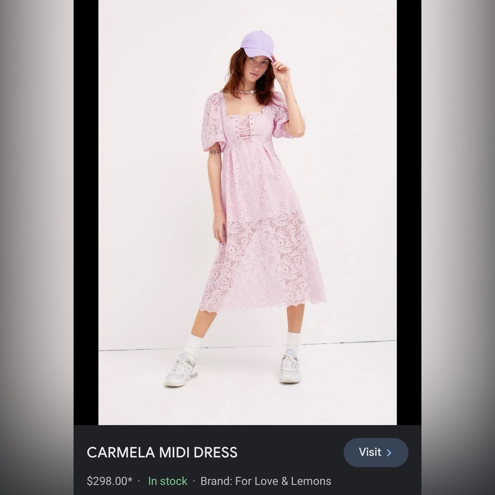 For Love & Lemons Carmela Dress Size XL